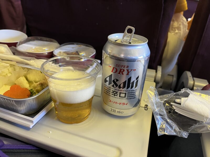 タイ航空のビール（アサヒ）