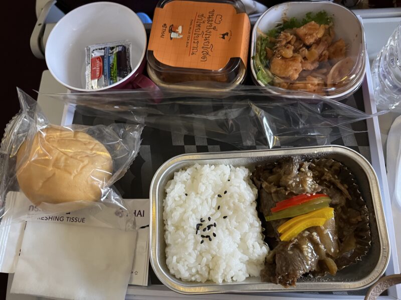 タイ航空機内食（ビーフ）