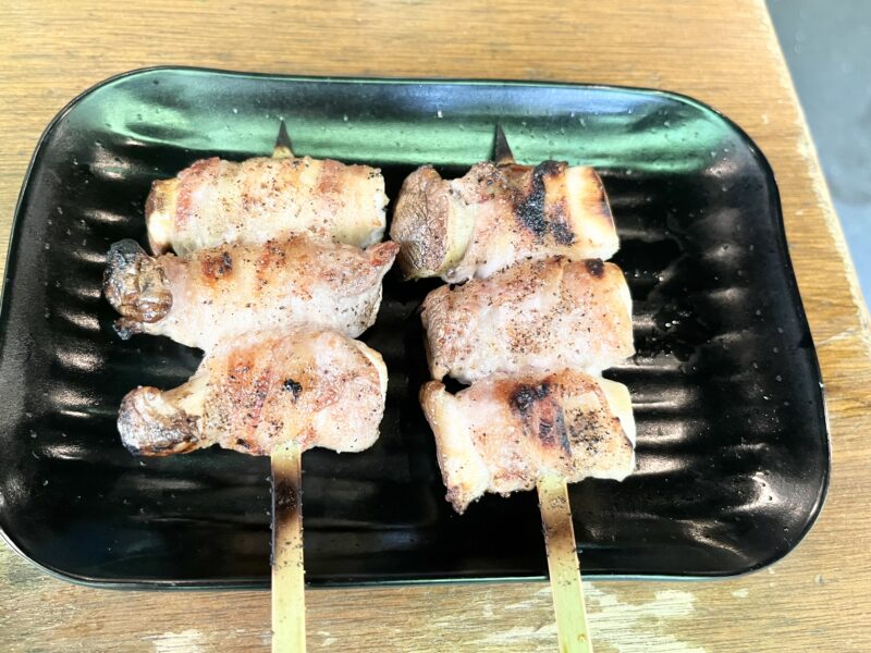 今村商店のエリンギ肉巻き串