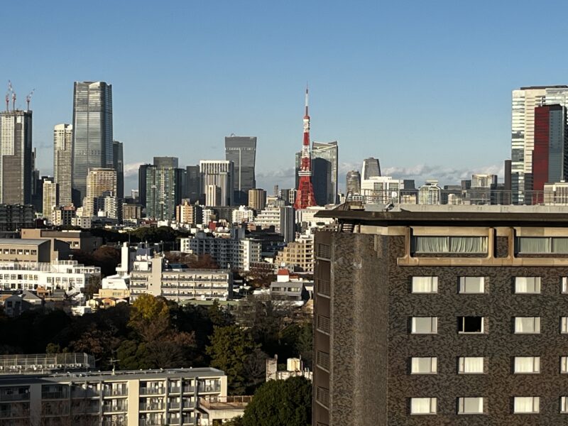 新高輪のツインルームからの景色