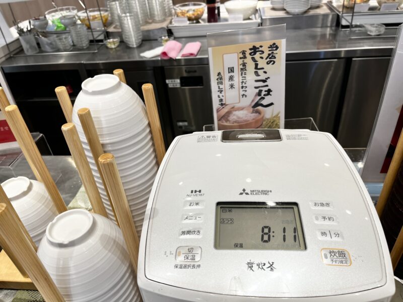 朝食(白米)