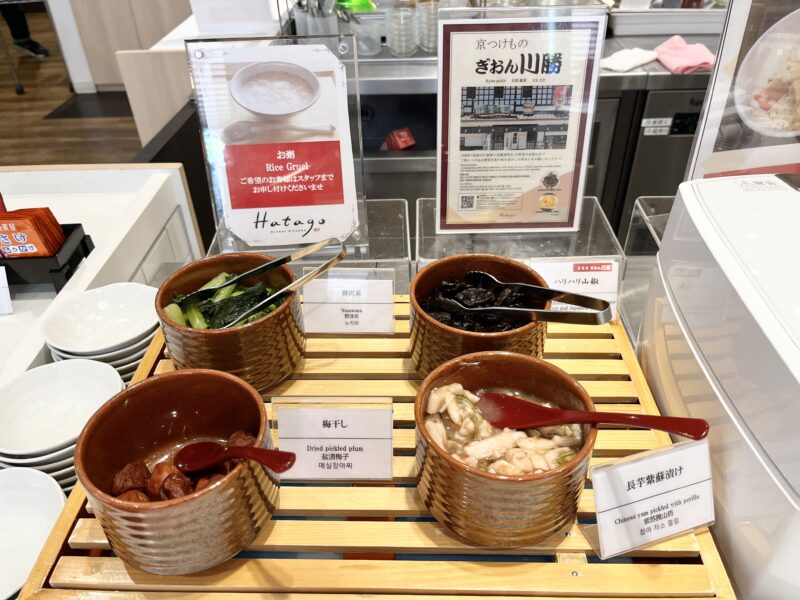朝食(漬物)