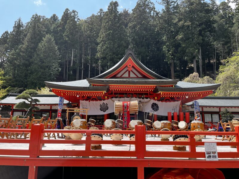 金櫻神社(富士山火焔太鼓)
