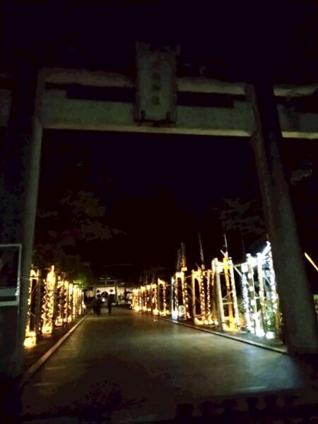 武田神社(夜)