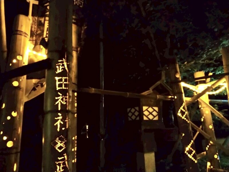 武田神社(夜)