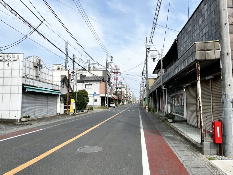 竜ヶ崎駅の道路