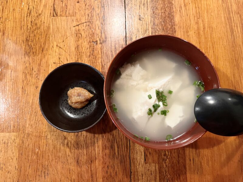 ゆし豆腐の汁