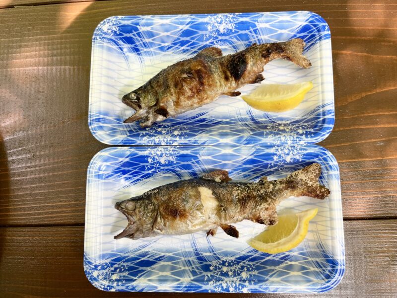 ヤマメ塩焼き