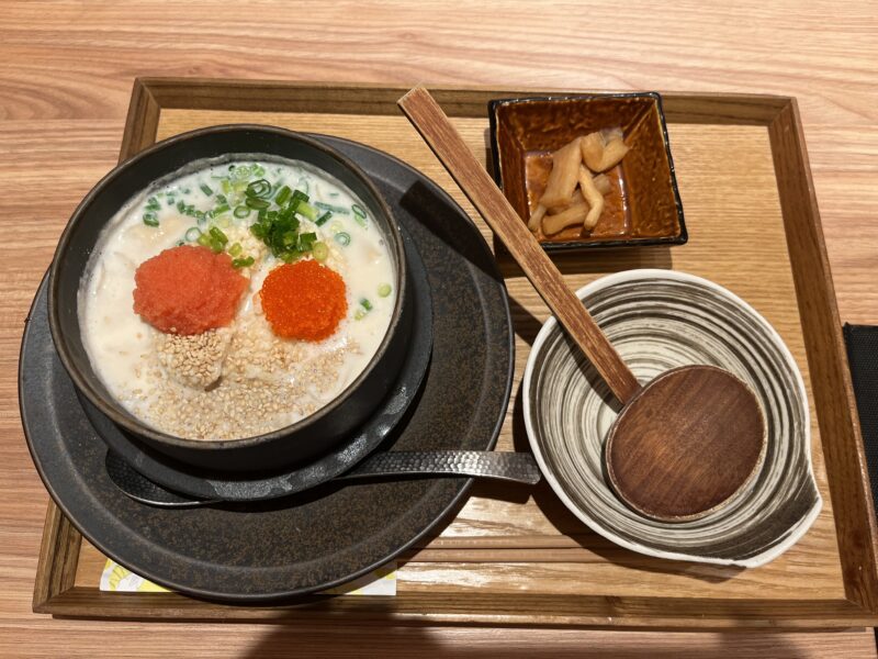 白味噌と豆乳の明太クリーム