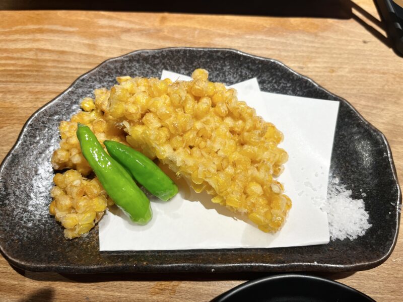 ともうろこしかき揚げ