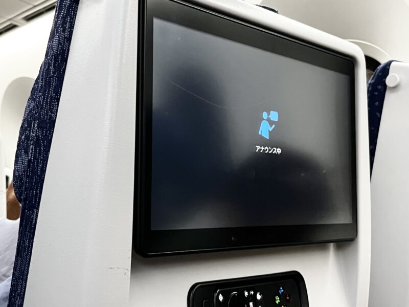 機内モニター