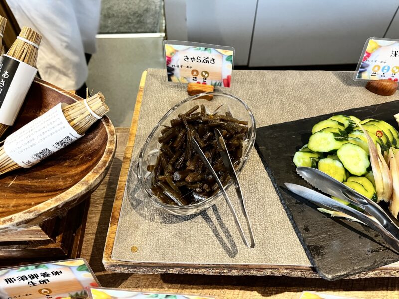朝食（きゃらぶき）