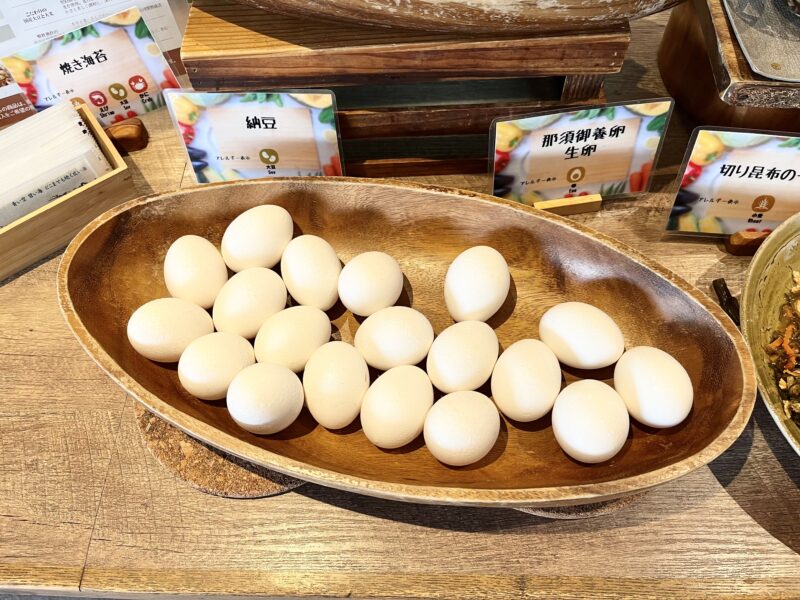 朝食（生卵）