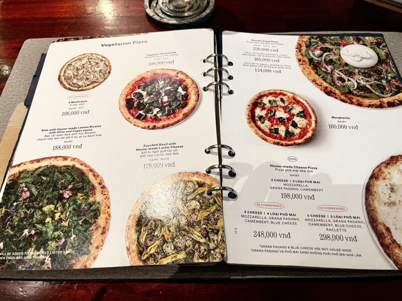 メニュー(ピザ)