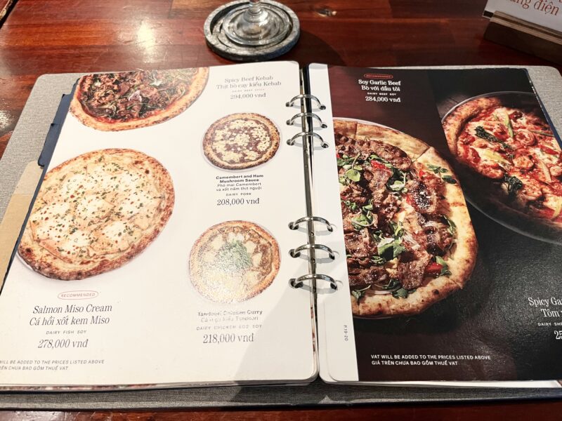 メニュー(ピザ)