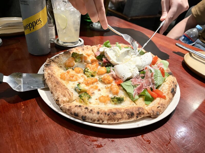 エビマヨ&自家製ブラータチーズとパルマハム