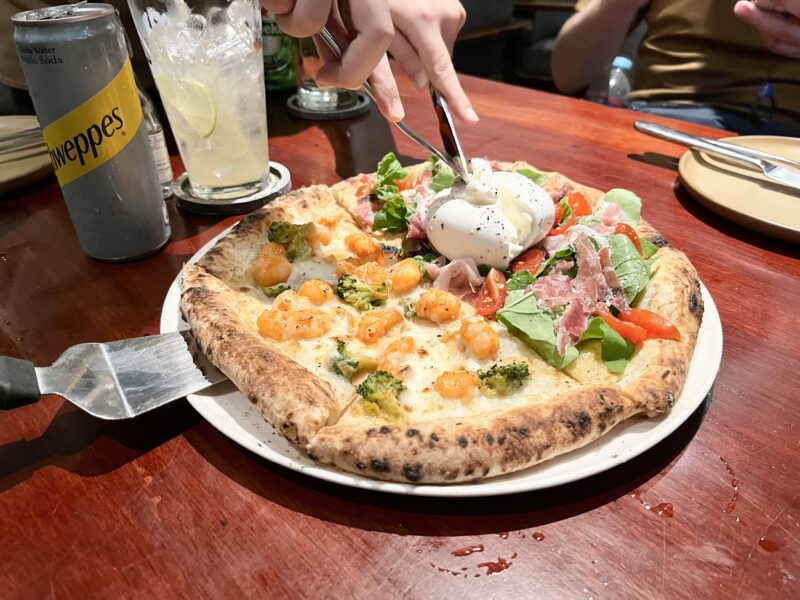 エビマヨ&自家製ブラータチーズとパルマハム