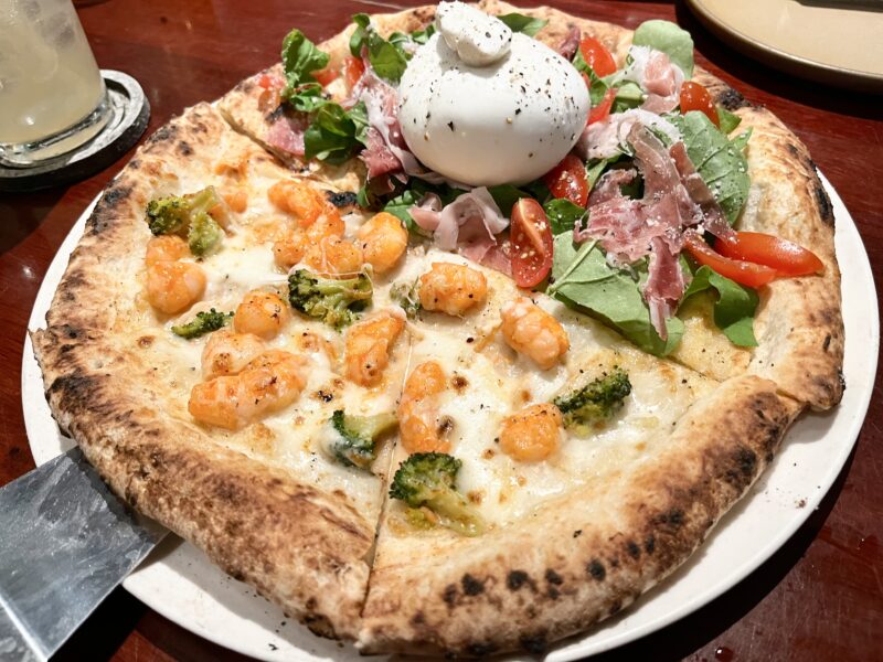 エビマヨ&自家製ブラータチーズとパルマハム