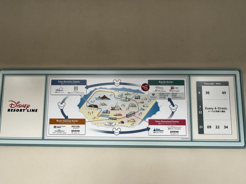 ディズニーリゾートライン経路図