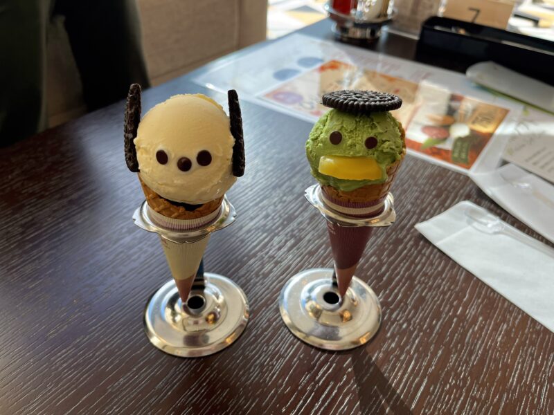 シマエナガとかっぽんアイス